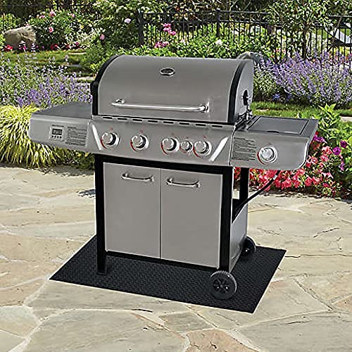 Mr Bar B Q ArmorAll Heavy Duty Grill Mat | Protects Surfaces from Flame, Mildew, Stains and More | Non-Slip Backing | Polyvinyl Diamond Tread | Easy to Clean | 30 x 48 Inches, Black (40127AAFD) - Image 5