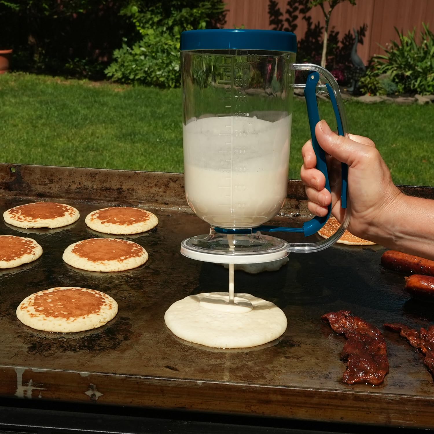 RAZOR Pancake Batter Dispenser, Pancakes & Waffles Batter Dispenser for Cakes, Muffins, Crepes, Cupcake for Baking, Cooking on Stovetop, Griddles, Prevents Drip, Easy Squeeze Trigger Handle Dispensers - Image 7